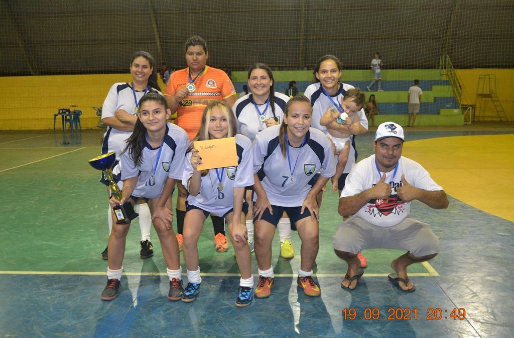 Futsal feminino é destaque nos Jogos Municipais 2021.