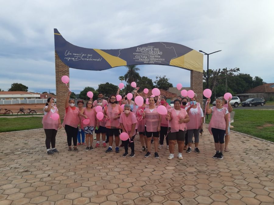 Encerramento da caminhada outubro Rosa.