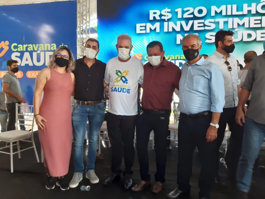 Secretária Municipal de Saúde Catiucia Aparecida participa do lançamento da Caravana da Saúde.