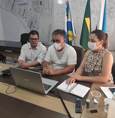 Secretários e Chefe de Gabinete participam da primeira reunião virtual sobre o Projeto Primeiro Passo.