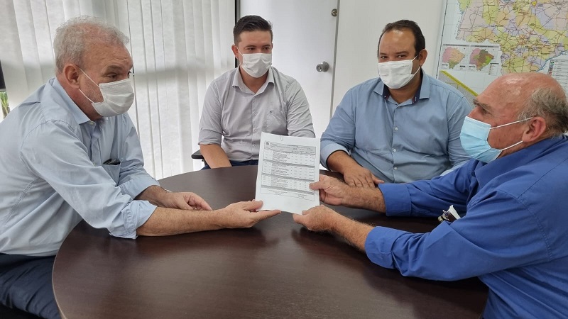 Prefeito, Vice-Prefeito e Secretário de Saúde, se deslocam até a capital em busca de melhorias para a Saúde de nossa cidade
