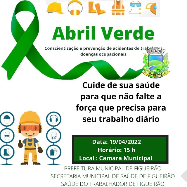 Equipe da Saúde realiza a campanha Abril verde – mês da conscientização e prevenção de acidente de trabalho