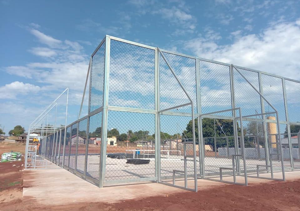 Montagem da Arena Esportiva está a todo vapor