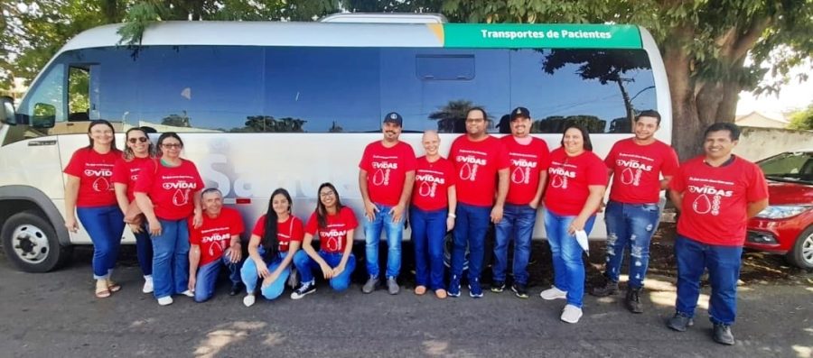 EQUIPE DA SAÚDE DE FIGUEIRÃO VAI A COXIM DOAR SANGUE