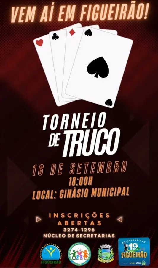 Inscrições abertas para Torneio de Truco online em duplas