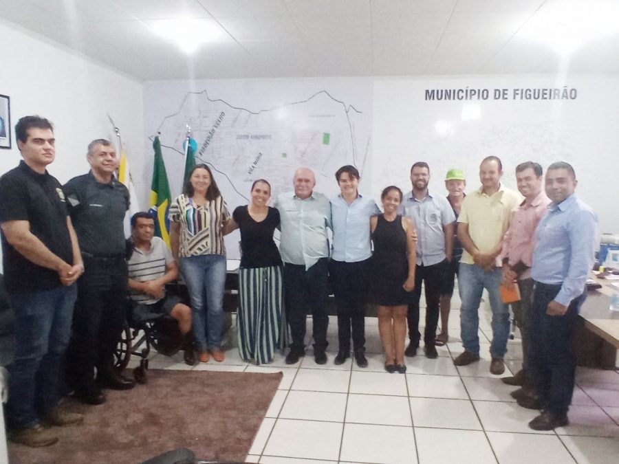 CONSELHO MUNICIPAL DE SEGURANÇA PÚBLICA DE FIGUEIRÃO SE REÚNE COM PREFEITO JUVENAL