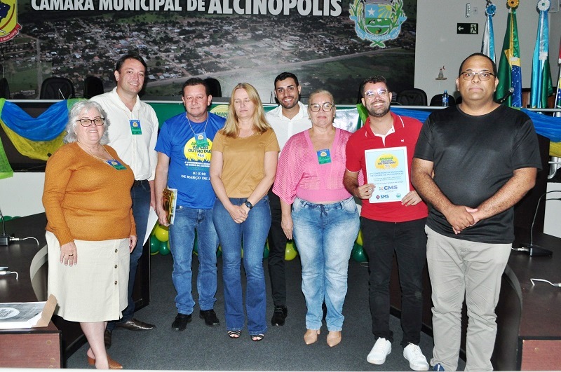 EQUIPE DE FIGUEIRÃO PARTICIPA DE CONFERÊNCIA MUNICIPAL DE SAÚDE REALIZADA EM ALCINÓPOLIS