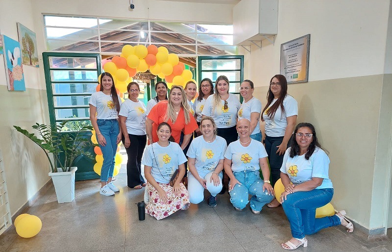 REALIZADO EVENTO DA CAMPANHA MAIO LARANJA NA ESCOLA ESTADUAL