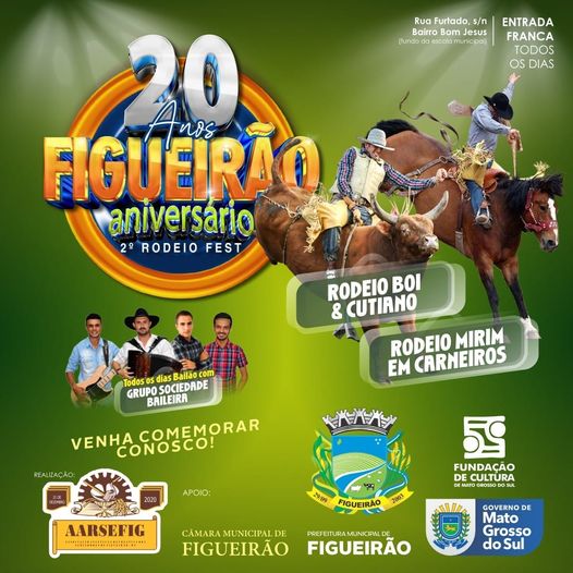COMEÇA HOJE O GRANDE RODEIO DE ANIVERSÁRIO DE FIGUEIRÃO
