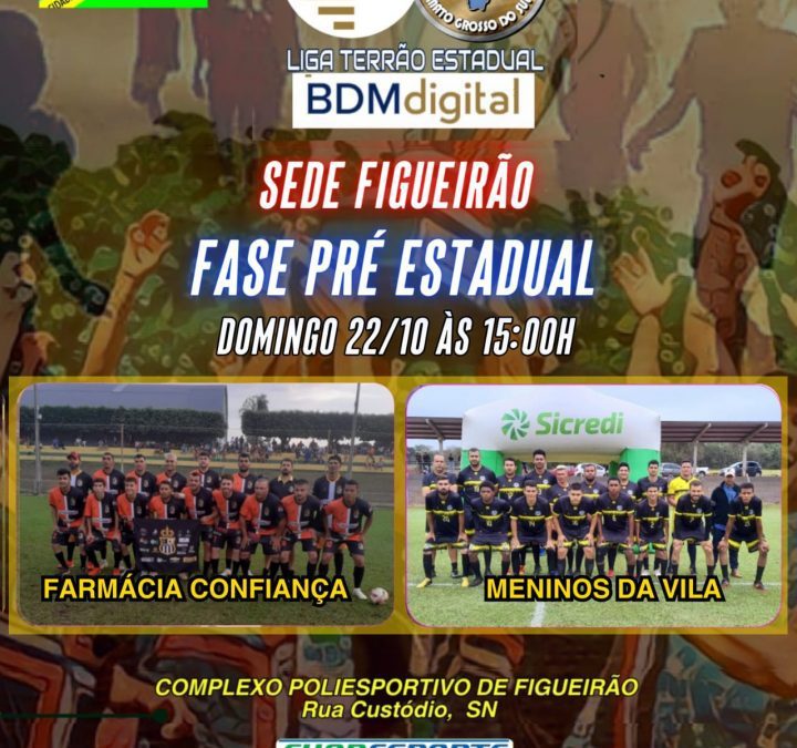 FARMÁCIA CONFIANÇA JOGA NO DOMINGO 22