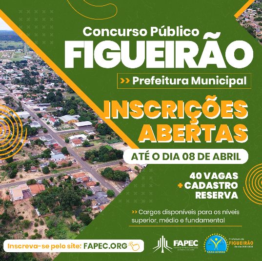 Prefeitura de Figueirão abre concurso público