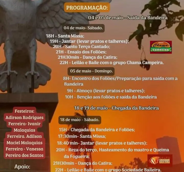 Festa do Divino Espírito Santo da Comunidade Quilombola de Santa Tereza.