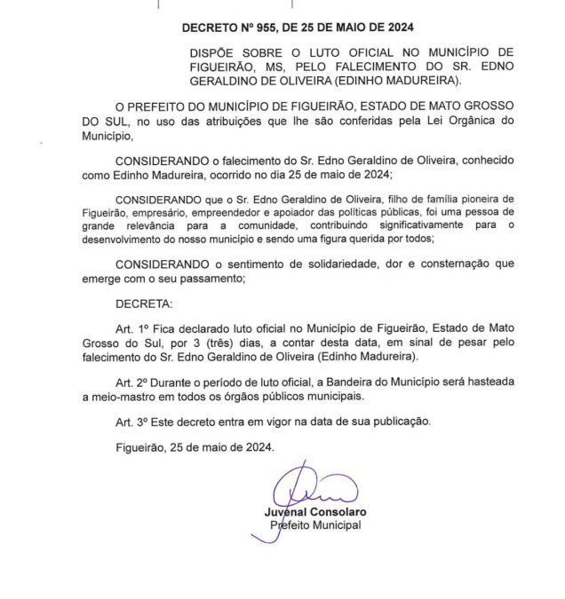 Luto oficial