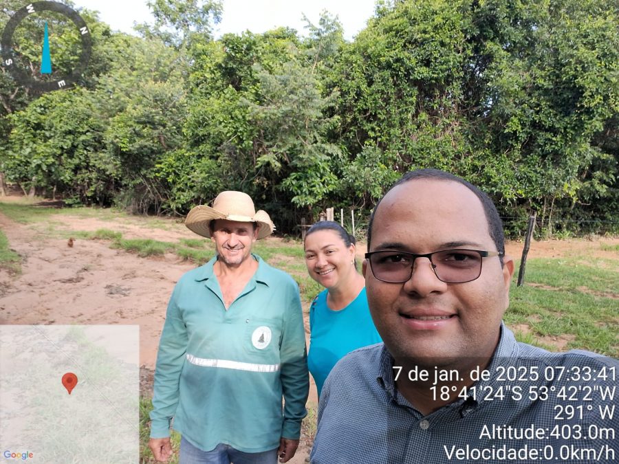 Secretário de Infraestrutura e a Presidente da Câmara de Vereador realizam visita na zona rural