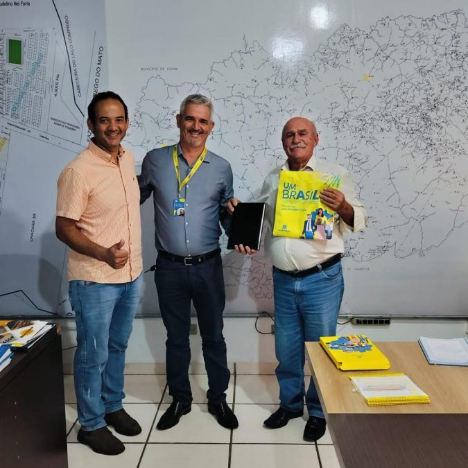 Prefeito recebe a visita do gerente Banco do Brasil de Figueirão