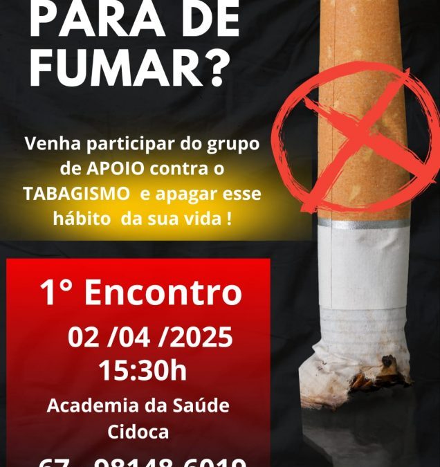 Campanha antitabagismoParticipem!