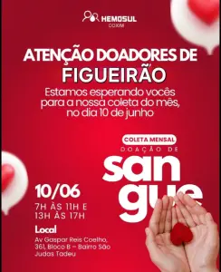 Campanha “Salvar+Vidas – Figueirão em Prol da Doação”