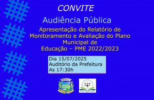 Hoje tem Audiência Pública,