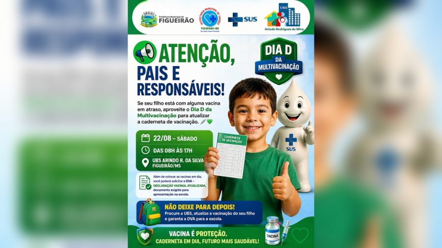 Dia D da Multivacinação: Figueirão realiza ação neste sábado (22)